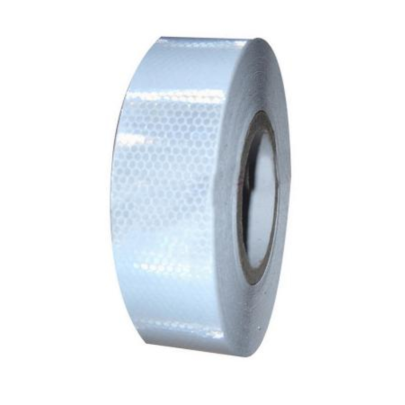 Reflectietape, contourtape, reflecterende tape, kleur wit/zilver
